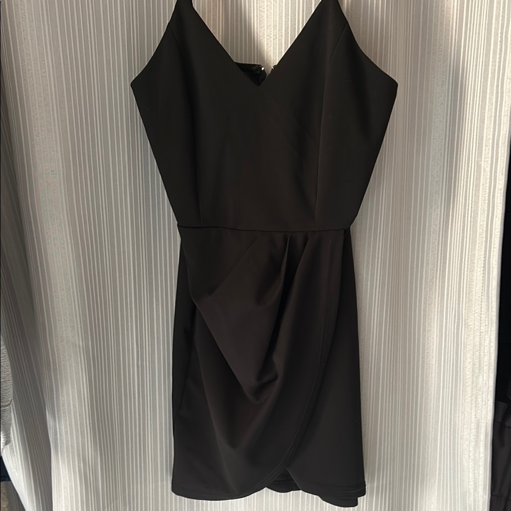 Windsor Black Spaghetti Strap Mini Dress